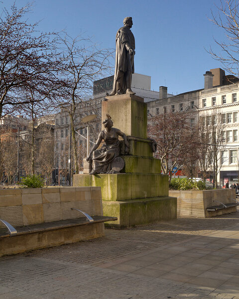 Download Robert peel statue bury For Free