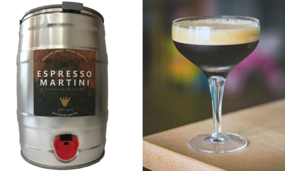 You can get a fivelitre keg of espresso martini delivered straight to