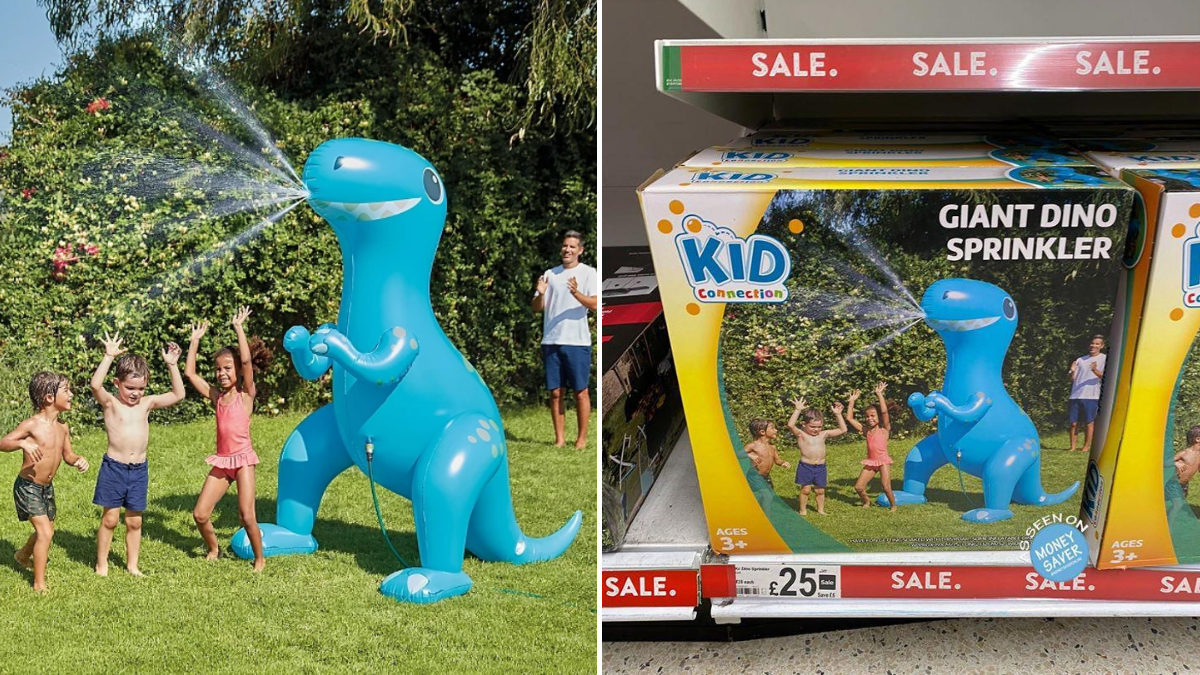 dino inflatable sprinkler