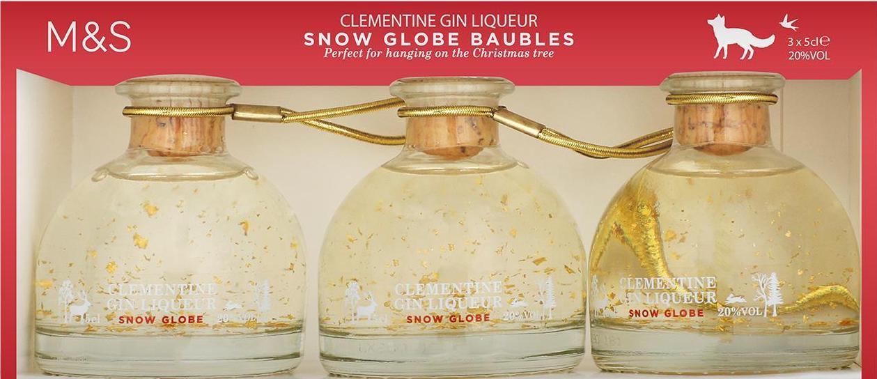 M&amp;S is doing Snow Globe Gin Baubles to brighten up your Christmas tree