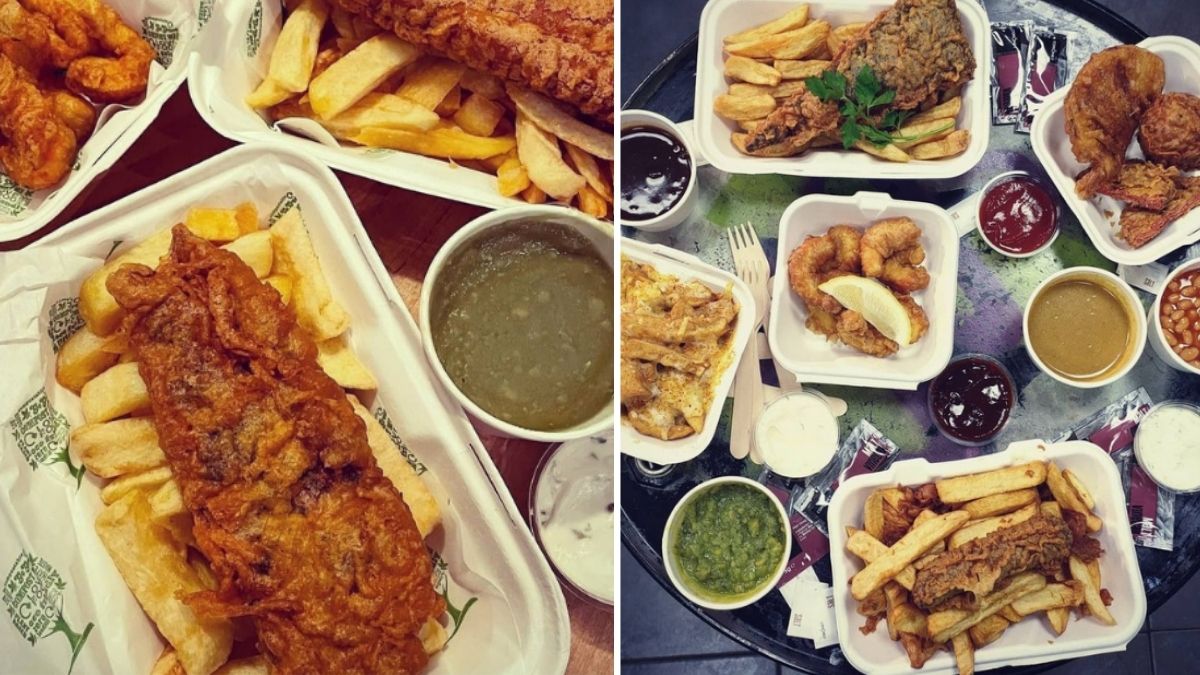 A new vegan 'fish' and chip shop has opened in Manchester serving up