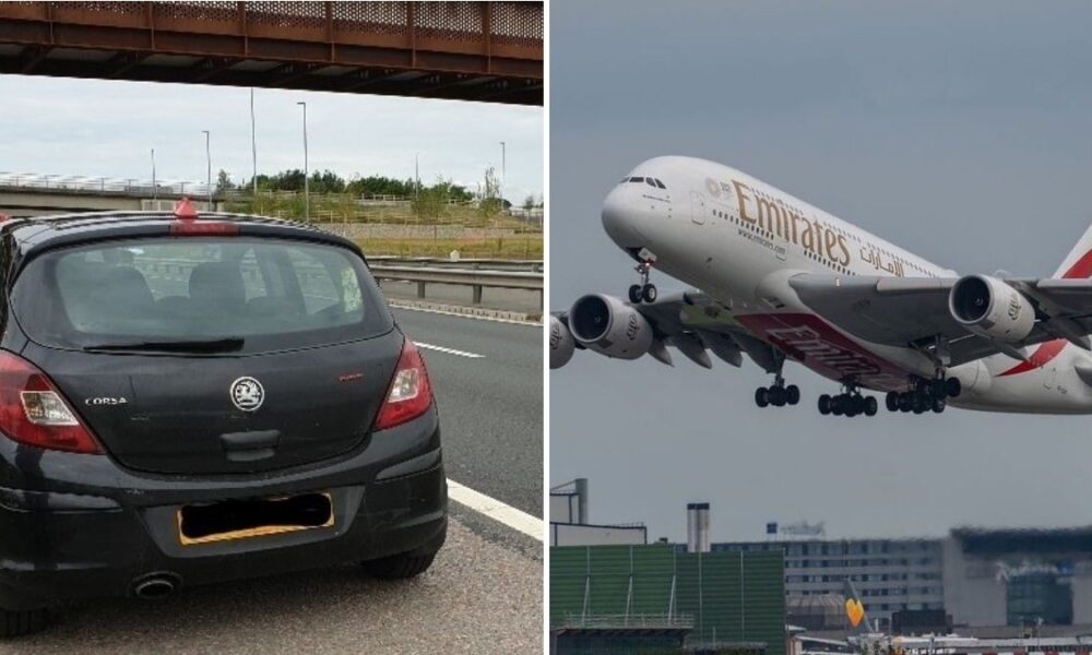 Driver fined for parking on M56 hard shoulder to avoid paying