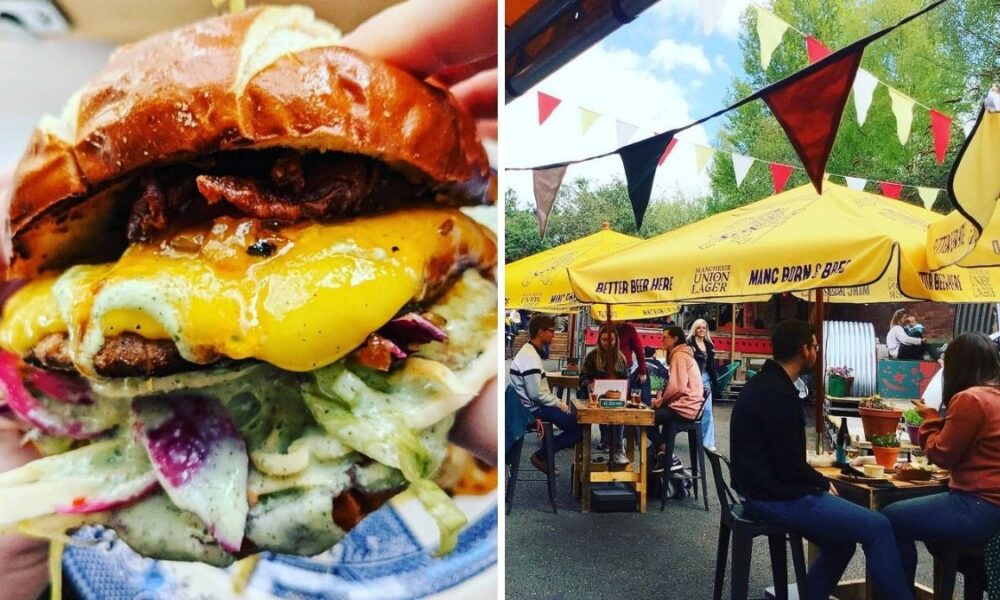 A new burger spot at Arndale Market is serving stacked rib eye burgers