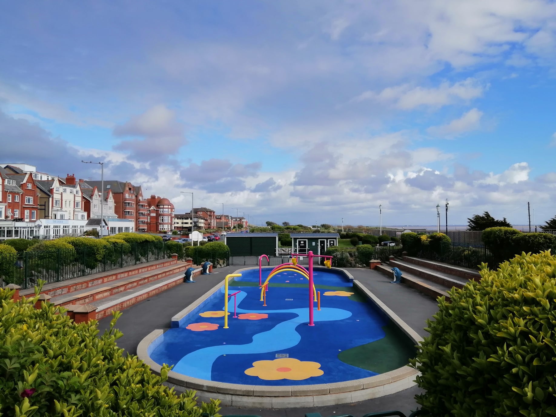 The free seaside Splash Park in Lytham St Annes has reopened for the