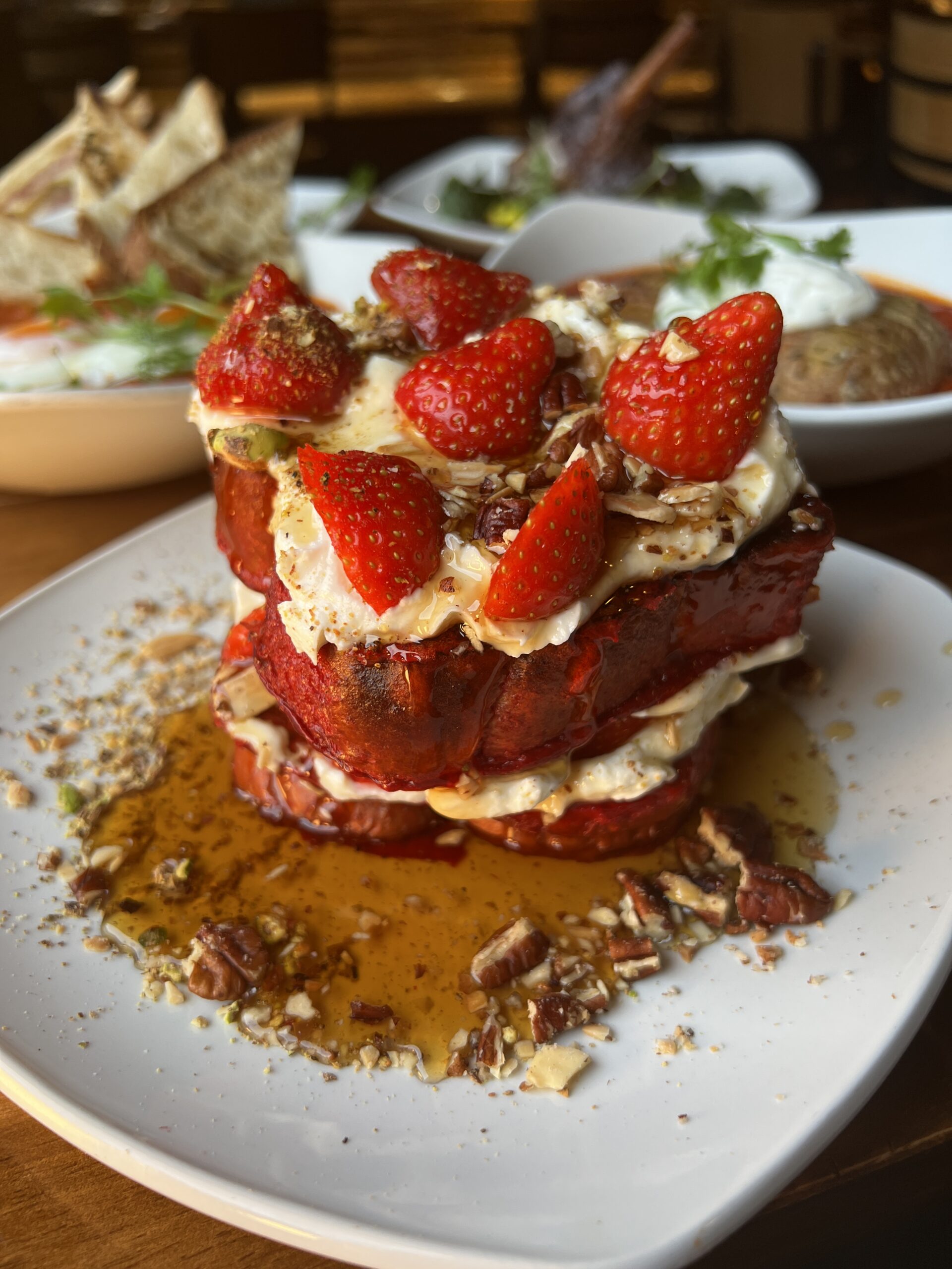 The Northern Quarter bar with red velvet french toast and fried burrata